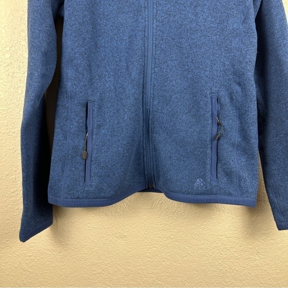 Nike ACG Blue Zip Front Fleece Long Sleeve Jacket Size Medium Women - Picture 5 of 13
